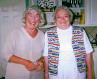 Nancy and Jean in 2000